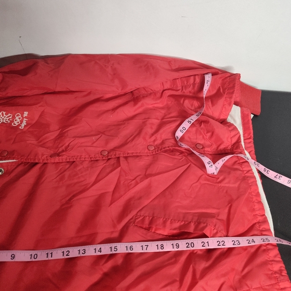 Vintage 1988 Winter Olympics Calgary Licensed Windbreaker Terry lining size S - Picture 11 of 11